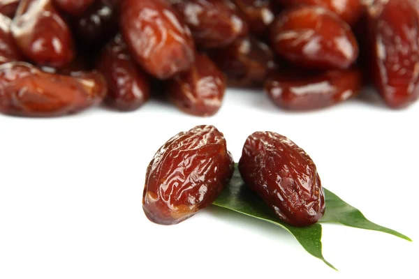 Dates séchées isolées sur blanc — Photo