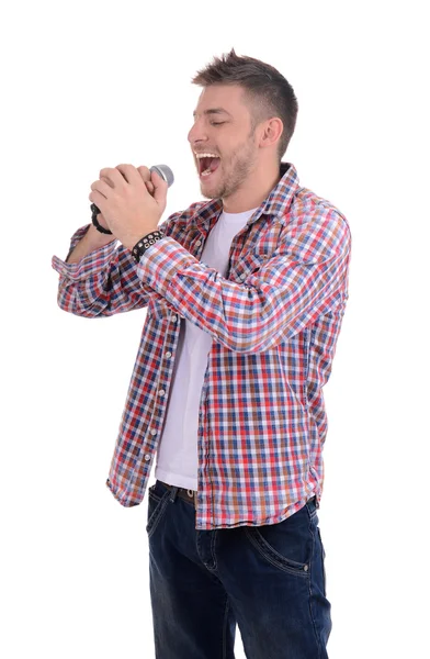 genç müzisyen şarkı, beyaz izole