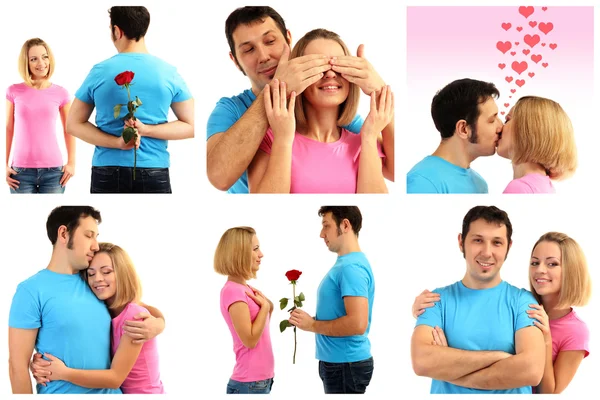 Collage of lovely couple — Stock Photo, Image