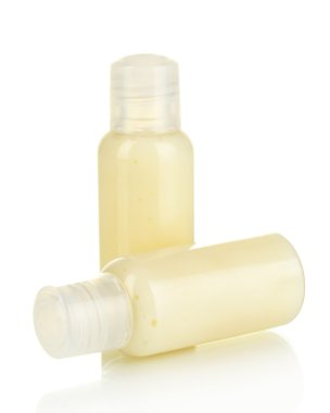 hotel Kozmetik Şişeler üzerine beyaz izole