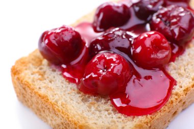 맛 있는 토스트 잼 클로즈업