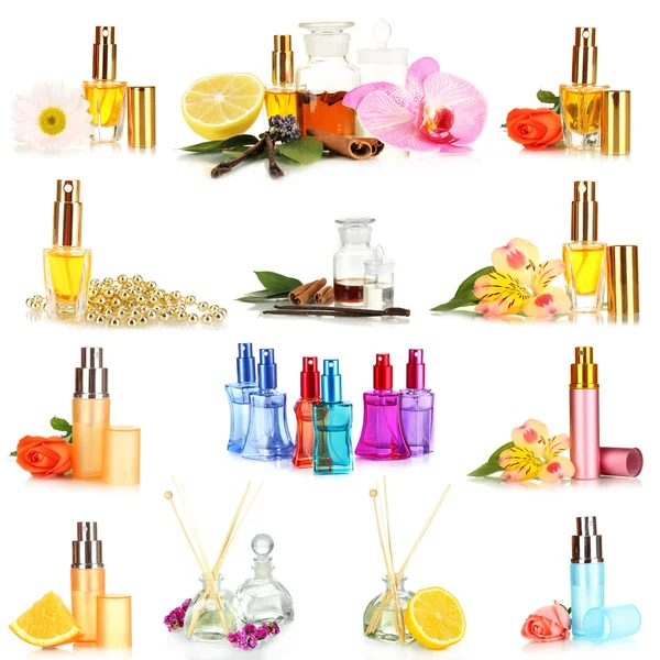 Collage di profumi di lusso — Foto Stock