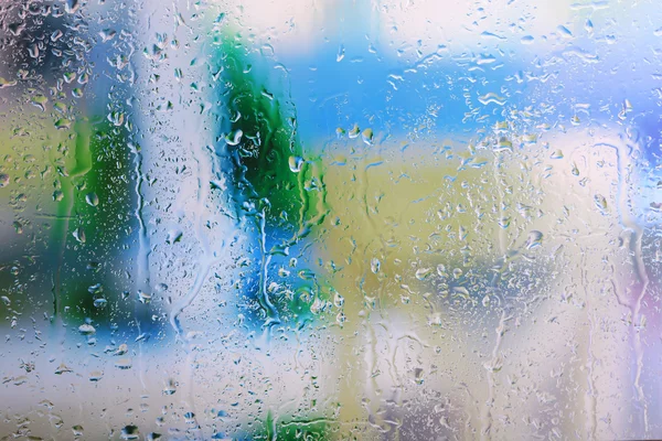 Glass with natural water drops — Stock Photo, Image