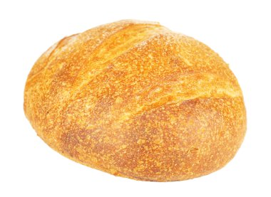 Ekmek somunu beyazda izole.