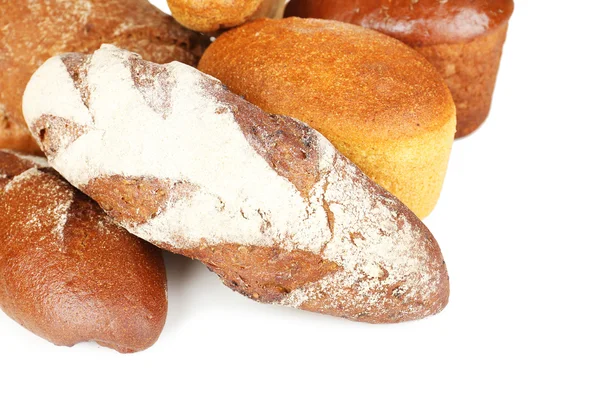 さまざまな種類のパンのクローズ アップ — ストック写真