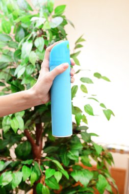 toz boya spreyi el yakın çekim