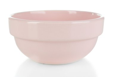 boş kase üzerinde beyaz izole