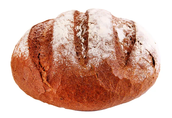 Ржаной хлеб изолирован на белом — стоковое фото