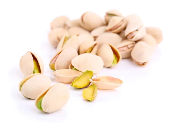 Pistachio nuts isolated on white — Stock Photo, Image