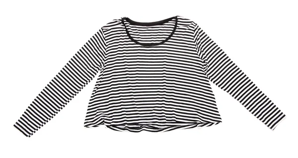 Striped shirt geïsoleerd op wit — Stockfoto