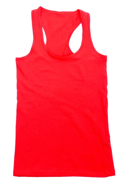Red singlet isolated on white — Stock Photo, Image