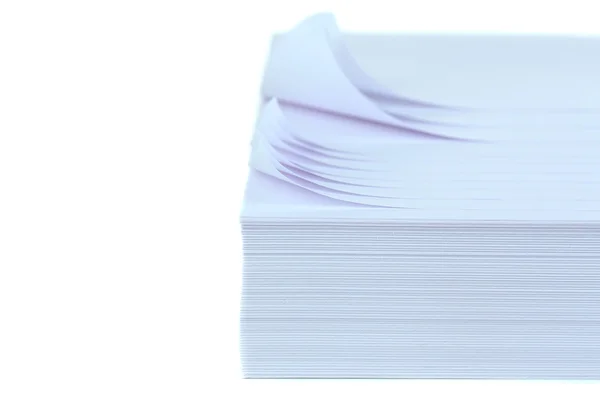 Білий папір крупним планом — стокове фото