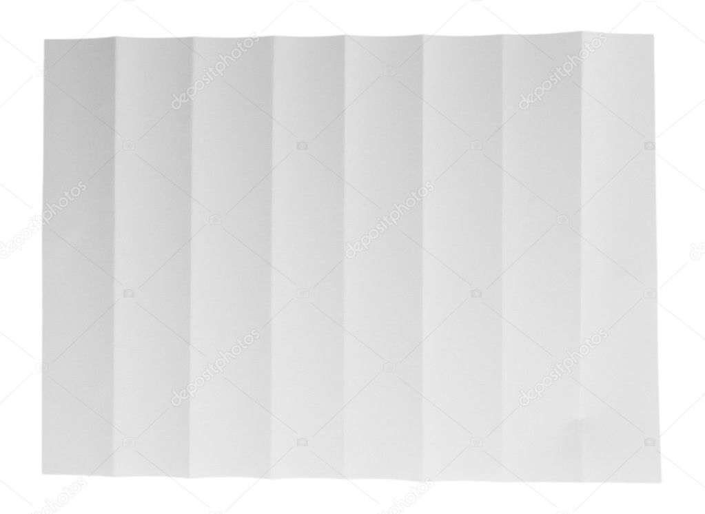 Folded white sheet of paper close up Stock Photo by ©belchonock 40823047