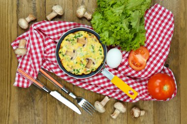 mantar closeup omlet