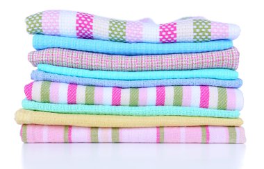 beyaz izole mutfak havlular