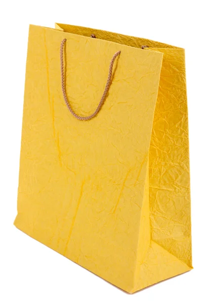 Цвет сумка для покупок, изолированная на белом — стоковое фото