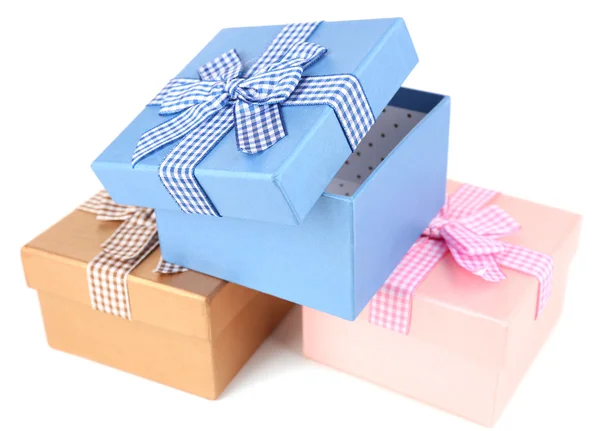 선물 상자 흰색 절연 — 스톡 사진