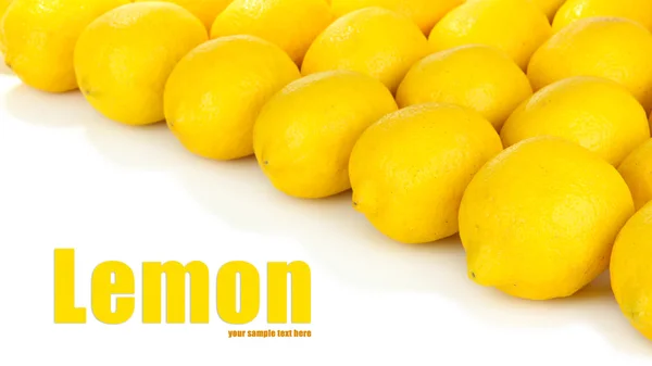 Спелые лимоны. — стоковое фото