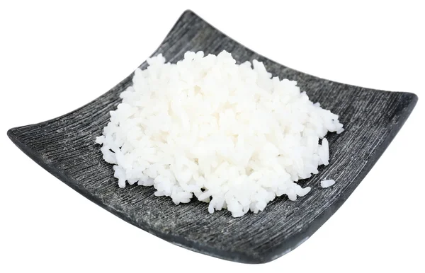 Gekochter Reis isoliert auf weiß — Stockfoto