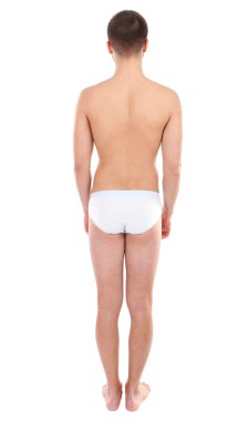 beyaz izole yakışıklı genç