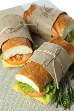 taze ve lezzetli sandviç yakın çekim