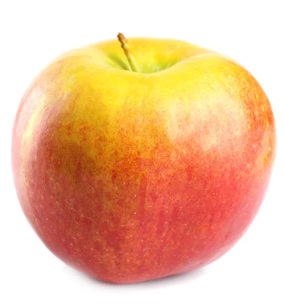 Свежее красное яблоко, изолированное на белом — стоковое фото