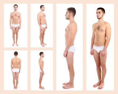 anlık modeli. yakışıklı bir adam üzerinde beyaz izole