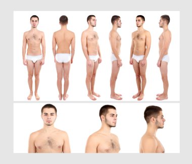 anlık modeli. yakışıklı bir adam üzerinde beyaz izole