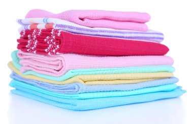 beyaz izole mutfak havlular