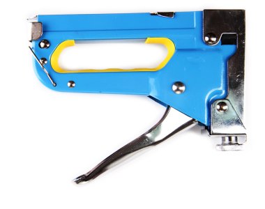 beyaz izole inşaat zımba