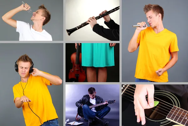 Music Collage — Stock Photo, Image