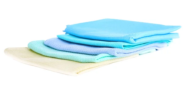 Кухонные полотенца изолированы на белом — стоковое фото