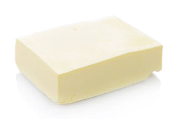 Savoureux beurre isolé sur blanc — Photo