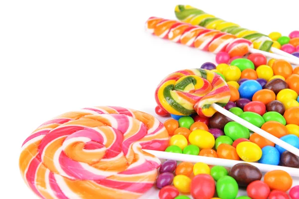 Különböző színes gyümölcsök candy közelről — Stock Fotó