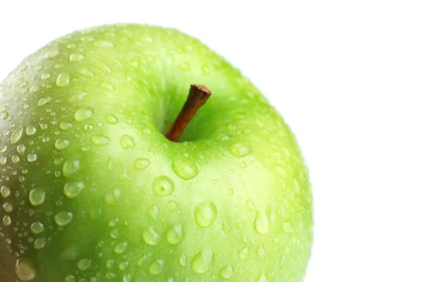 Pomme verte fraîche, isolée sur blanc — Photo