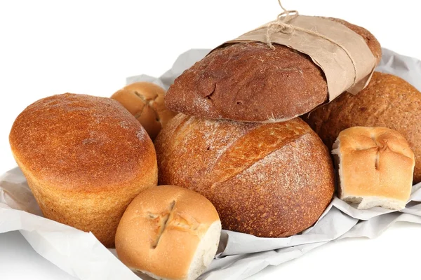 Verschiedene Brotsorten hautnah — Stockfoto