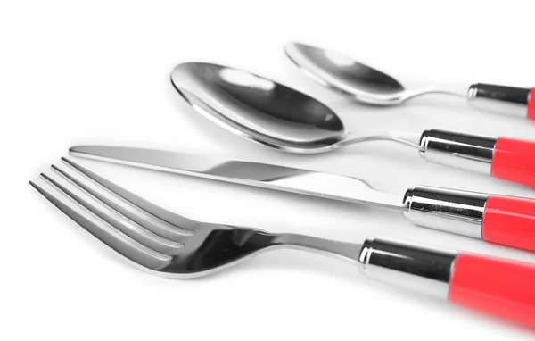 Kitchen cutlery isolated on white — Stock Photo, Image