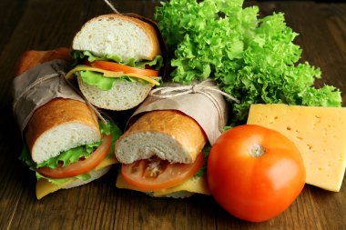 taze ve lezzetli sandviç yakın çekim