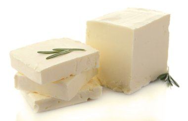 Beyaz izole lezzetli tereyağı