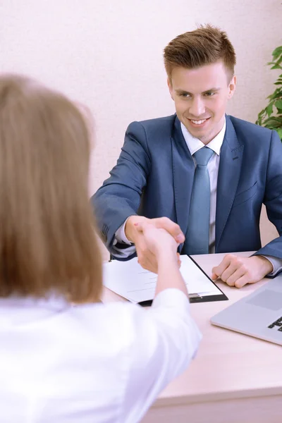 Job applicant having interview — Stock Photo, Image