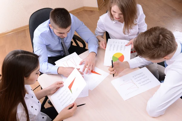 Group of business people having meeting together — Stock Photo, Image