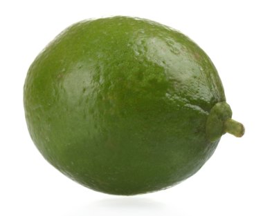 bir kireç üzerinde beyaz izole