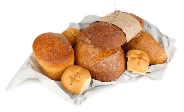 Diversi tipi di pane da vicino — Foto Stock