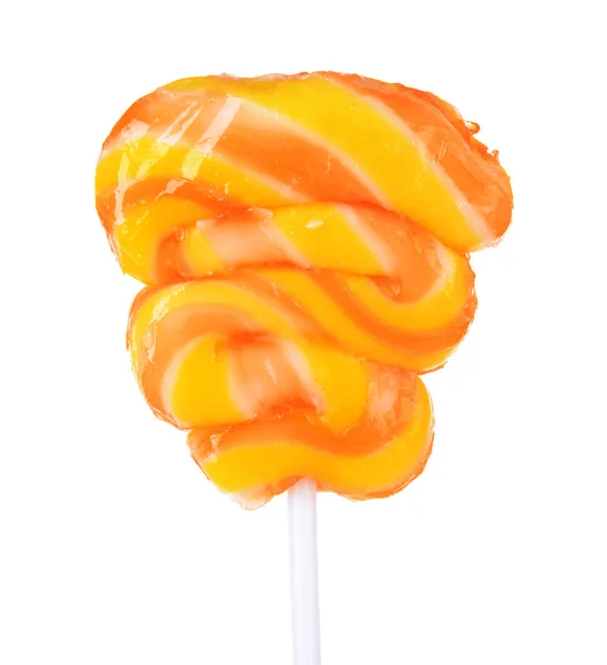 Fargerik lollipop isolert på hvitt – stockfoto