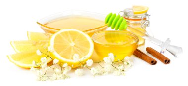 beyaz izole limon tatlı bal