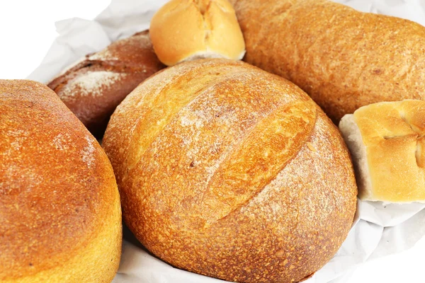 Berbagai jenis roti menutup — Stok Foto
