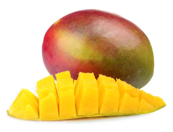 Frische Mango isoliert auf weiß — Stockfoto