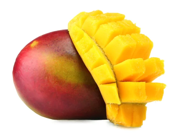 Taze mango üzerinde beyaz izole — Stok fotoğraf