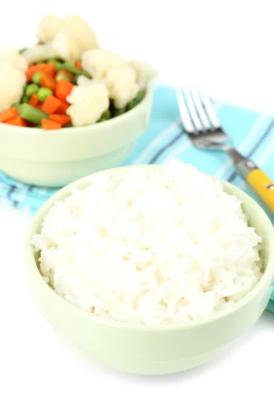 Cooked rice and vegetables close up — Stock Photo, Image