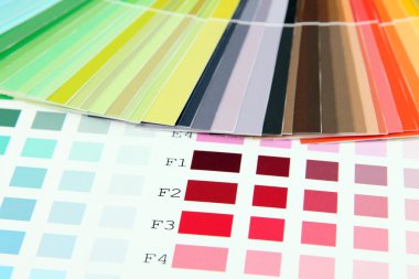 renk örnekleri yakın çekim